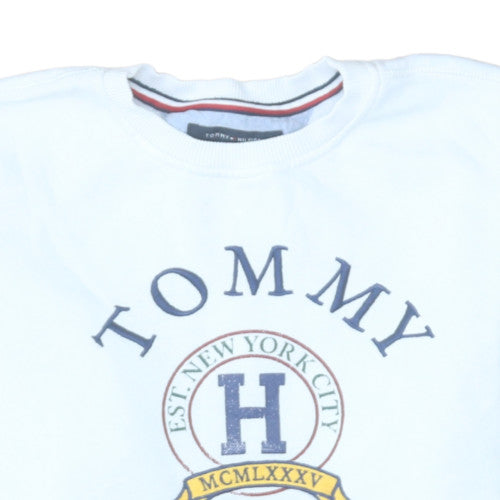 Mens UK Size S Tommy Hilfiger White Pullover Sweatshirt