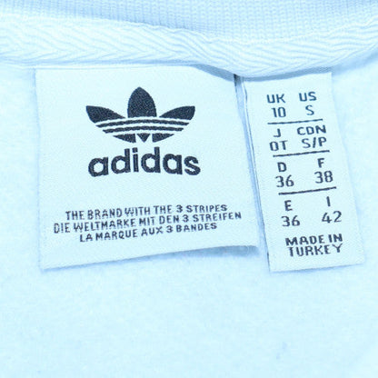 Womens UK Size 10 adidas White Pullover Sweatshirt