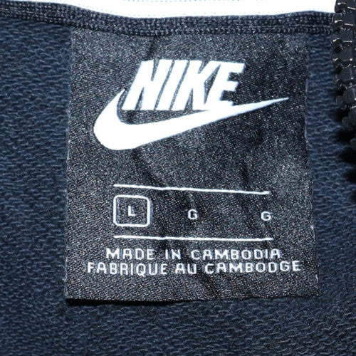 Womens UK Size L Nike Black Full Zip Hoodie