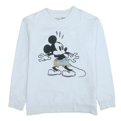 Womens UK Size M Zara White Pullover Sweatshirt