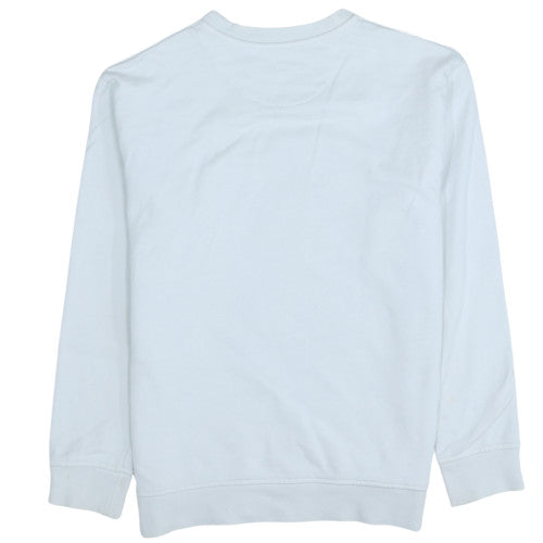 Womens UK Size M Zara White Pullover Sweatshirt