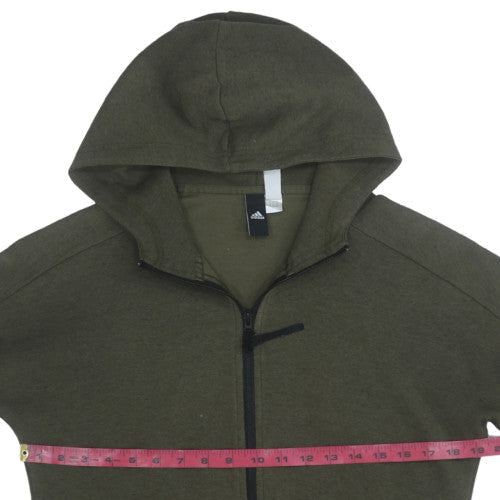 Mens UK Size S adidas Green Full Zip Hoodie
