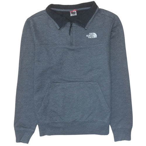 Mens UK Size M The North Face Grey Henley Sweatshirt