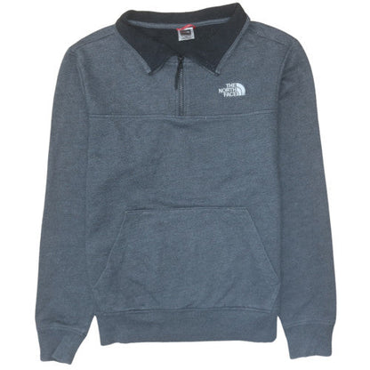 Mens UK Size M The North Face Grey Henley Sweatshirt