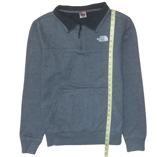 Mens UK Size M The North Face Grey Henley Sweatshirt