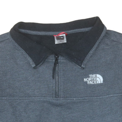 Mens UK Size M The North Face Grey Henley Sweatshirt