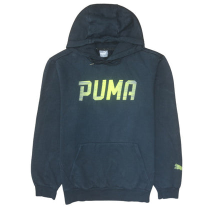 Mens UK Size M PUMA Black Pullover Hoodie