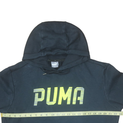 Mens UK Size M PUMA Black Pullover Hoodie