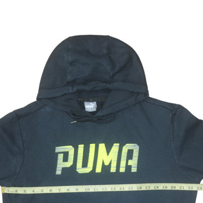 Mens UK Size M PUMA Black Pullover Hoodie