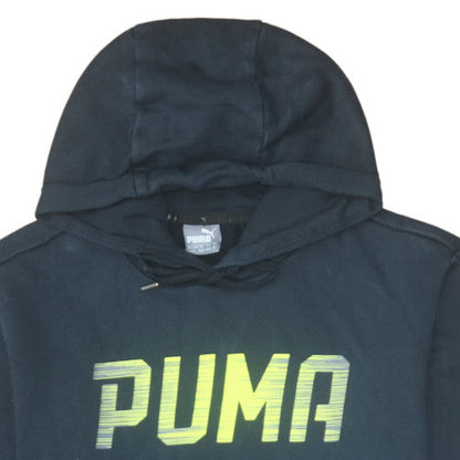 Mens UK Size M PUMA Black Pullover Hoodie