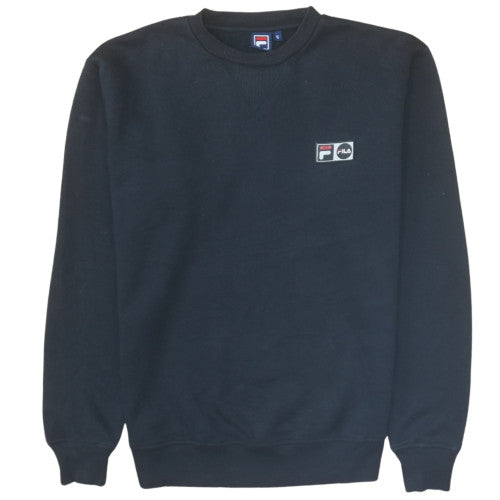 Mens UK Size S FILA Black Pullover Sweatshirt