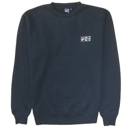Mens UK Size S FILA Black Pullover Sweatshirt