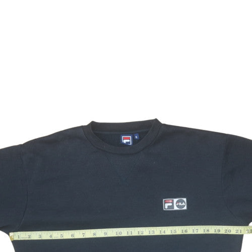 Mens UK Size S FILA Black Pullover Sweatshirt