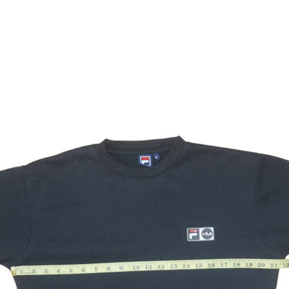 Mens UK Size S FILA Black Pullover Sweatshirt