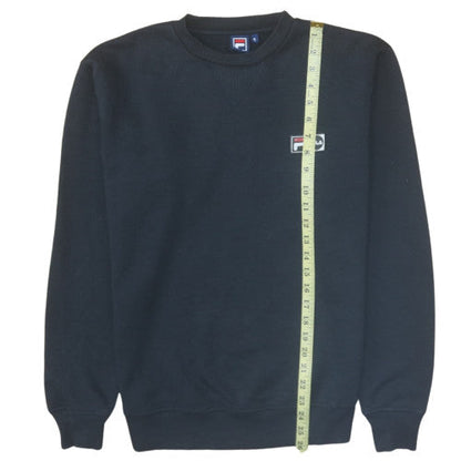 Mens UK Size S FILA Black Pullover Sweatshirt