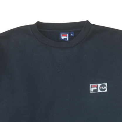 Mens UK Size S FILA Black Pullover Sweatshirt