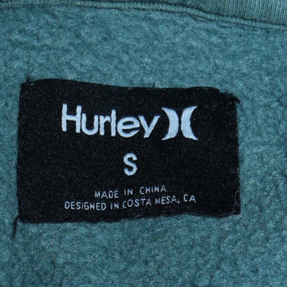 Mens UK Size S Hurley Green Pullover Hoodie