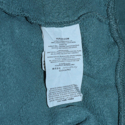 Mens UK Size S Hurley Green Pullover Hoodie