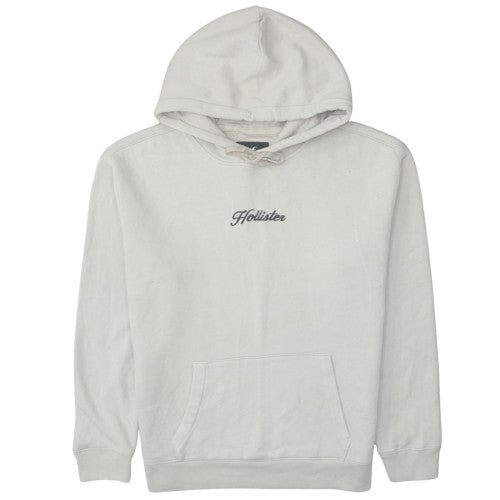 Mens UK Size L Hollister Beige Pullover Hoodie