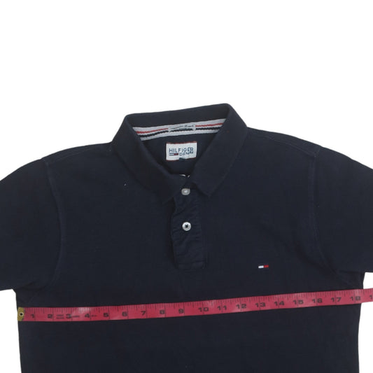 Tommy Hilfiger Denim Men's Black Cotton Polo Shirt M