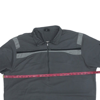 Nike Men's Grey XL 1/2 Zip Lightweight Golf Track Jacket