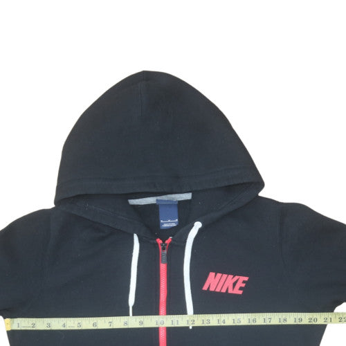 Womens UK Size M Nike Black Full Zip Hoodie