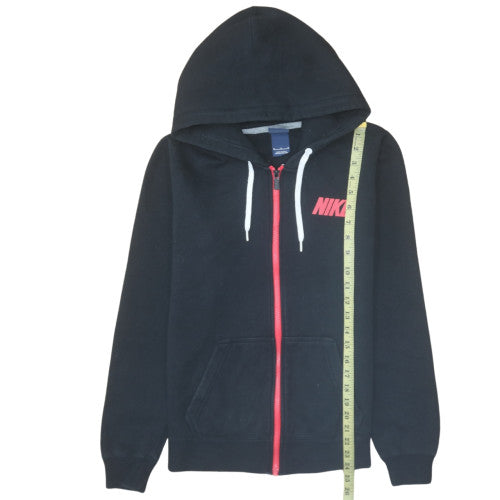 Womens UK Size M Nike Black Full Zip Hoodie