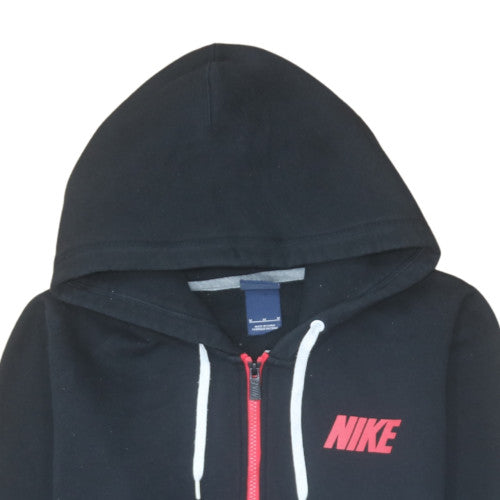 Womens UK Size M Nike Black Full Zip Hoodie