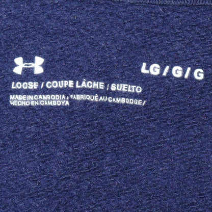 Mens UK Size L Under armour Blue Pullover Hoodie