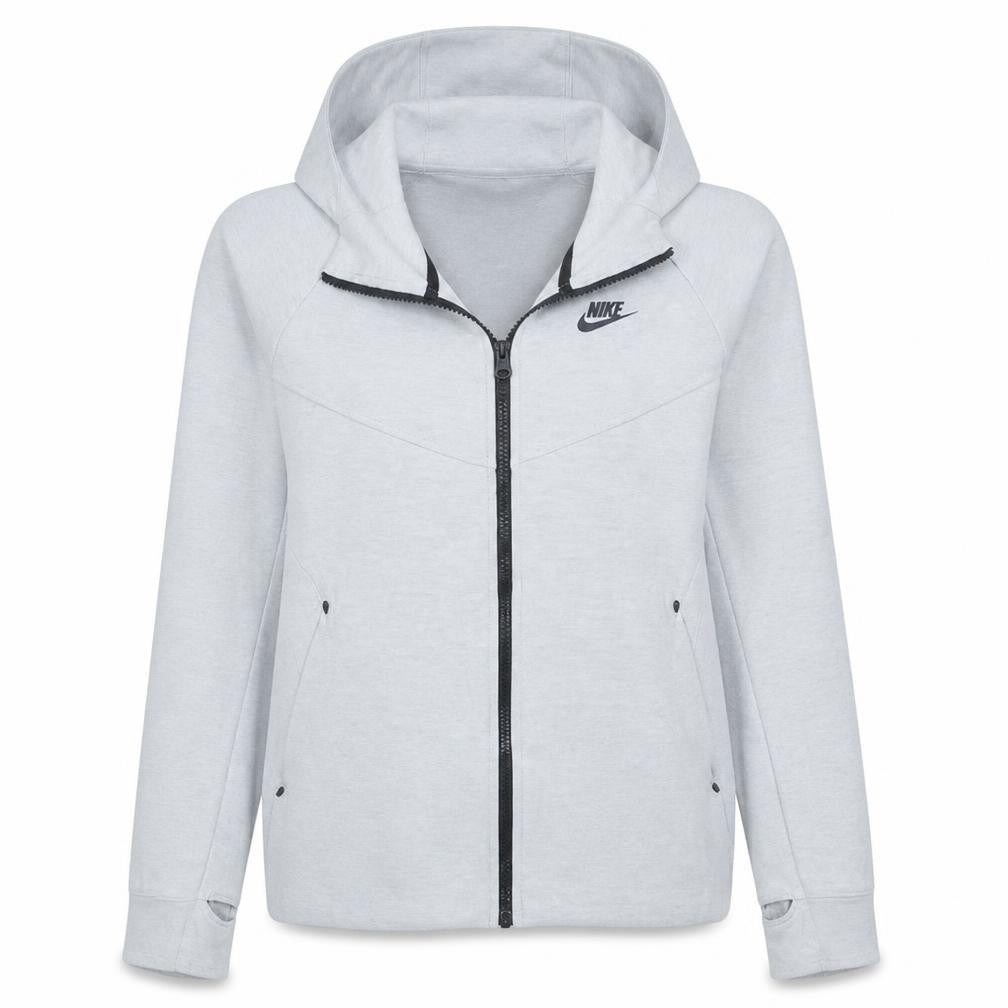Womens UK Size S Nike Grey Full Zip Hoodie