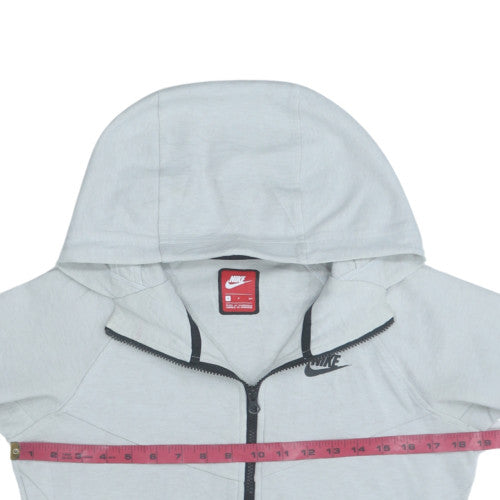 Womens UK Size S Nike Grey Full Zip Hoodie