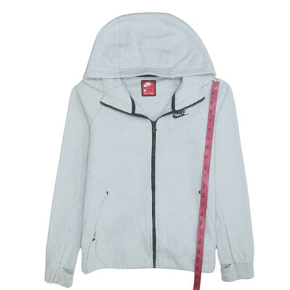 Womens UK Size S Nike Grey Full Zip Hoodie