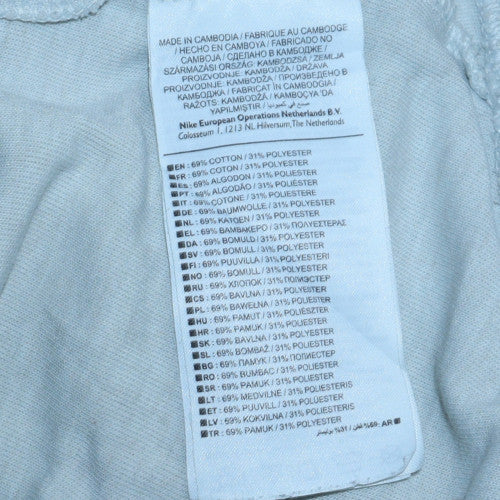 Womens UK Size S Nike Grey Full Zip Hoodie