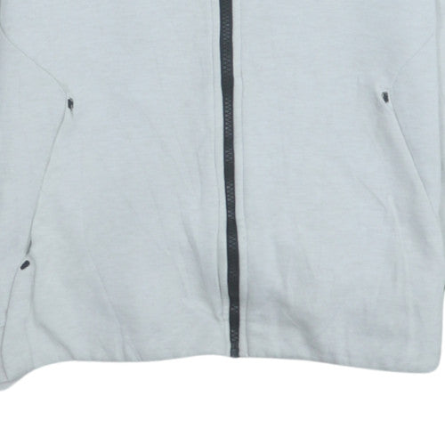 Womens UK Size S Nike Grey Full Zip Hoodie