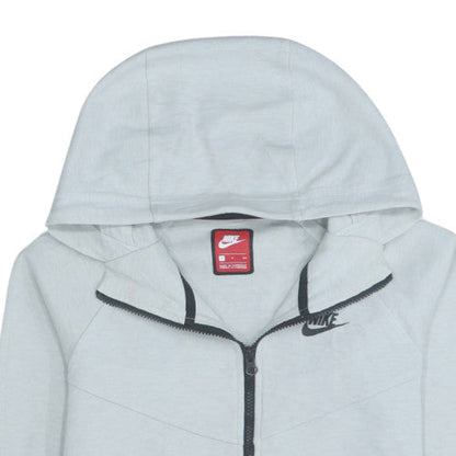 Womens UK Size S Nike Grey Full Zip Hoodie