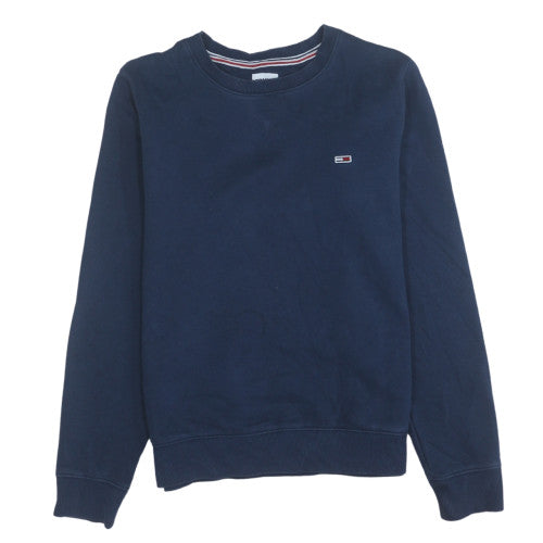 Mens UK Size S Tommy Jeans Blue Pullover Sweatshirt