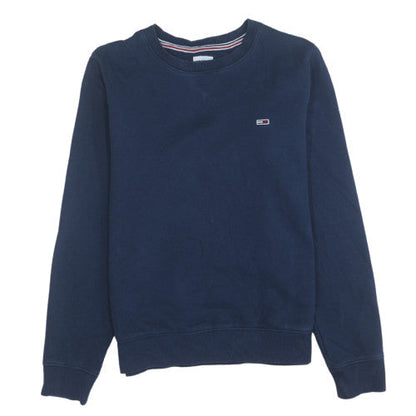 Mens UK Size S Tommy Jeans Blue Pullover Sweatshirt