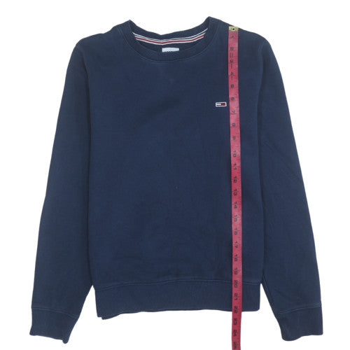 Mens UK Size S Tommy Jeans Blue Pullover Sweatshirt