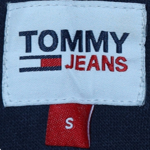 Mens UK Size S Tommy Jeans Blue Pullover Sweatshirt