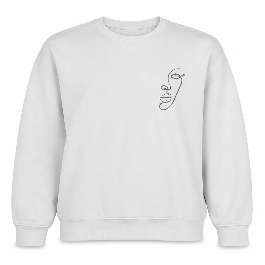 Womens UK Size M Primark White Pullover Sweatshirt