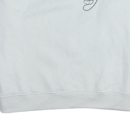 Womens UK Size M Primark White Pullover Sweatshirt
