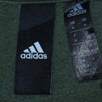 Mens UK Size M Adidas Green Pullover Sweatshirt