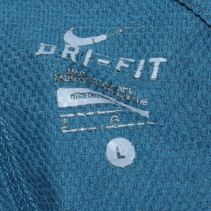Mens UK Size L Nike Blue Full Zip Hoodie