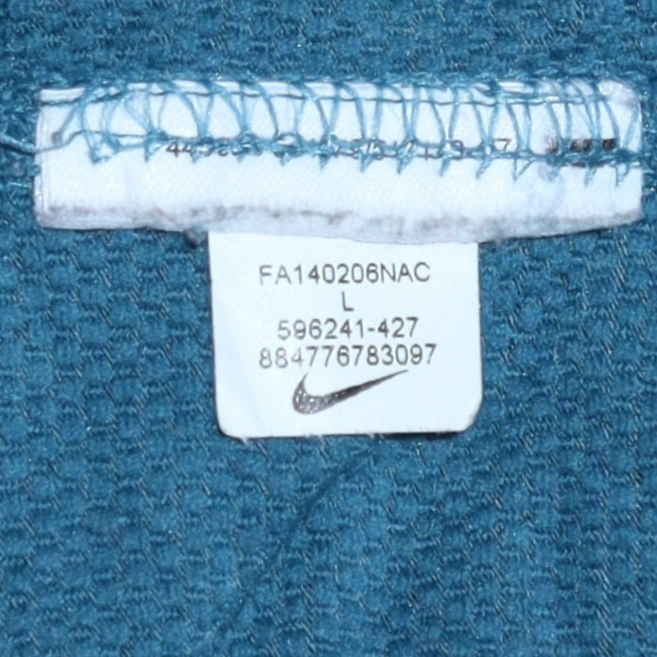 Mens UK Size L Nike Blue Full Zip Hoodie