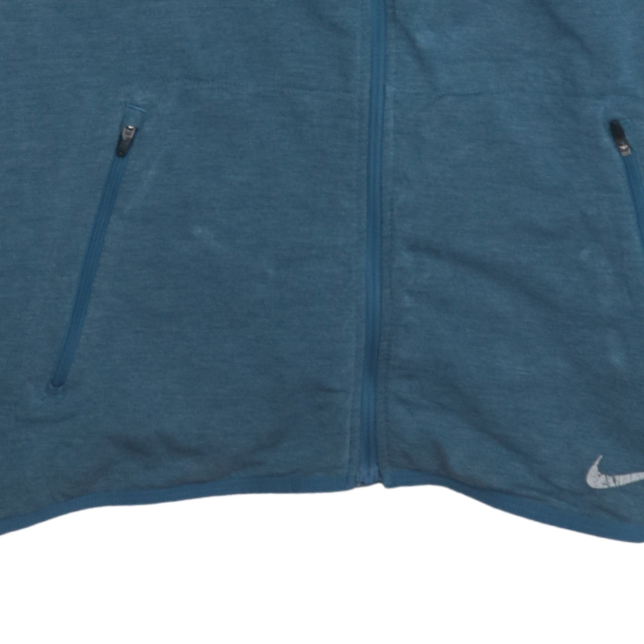 Mens UK Size L Nike Blue Full Zip Hoodie