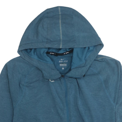 Mens UK Size L Nike Blue Full Zip Hoodie