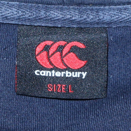Mens UK Size L Canterbury Blue Pullover Hoodie