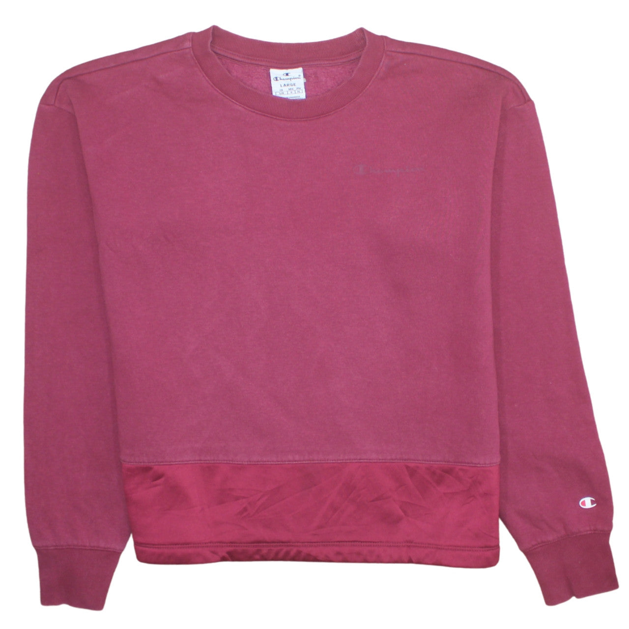 Womens UK Size L Champion Red Pullover Sweatshirt