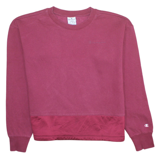 Womens UK Size L Champion Red Pullover Sweatshirt