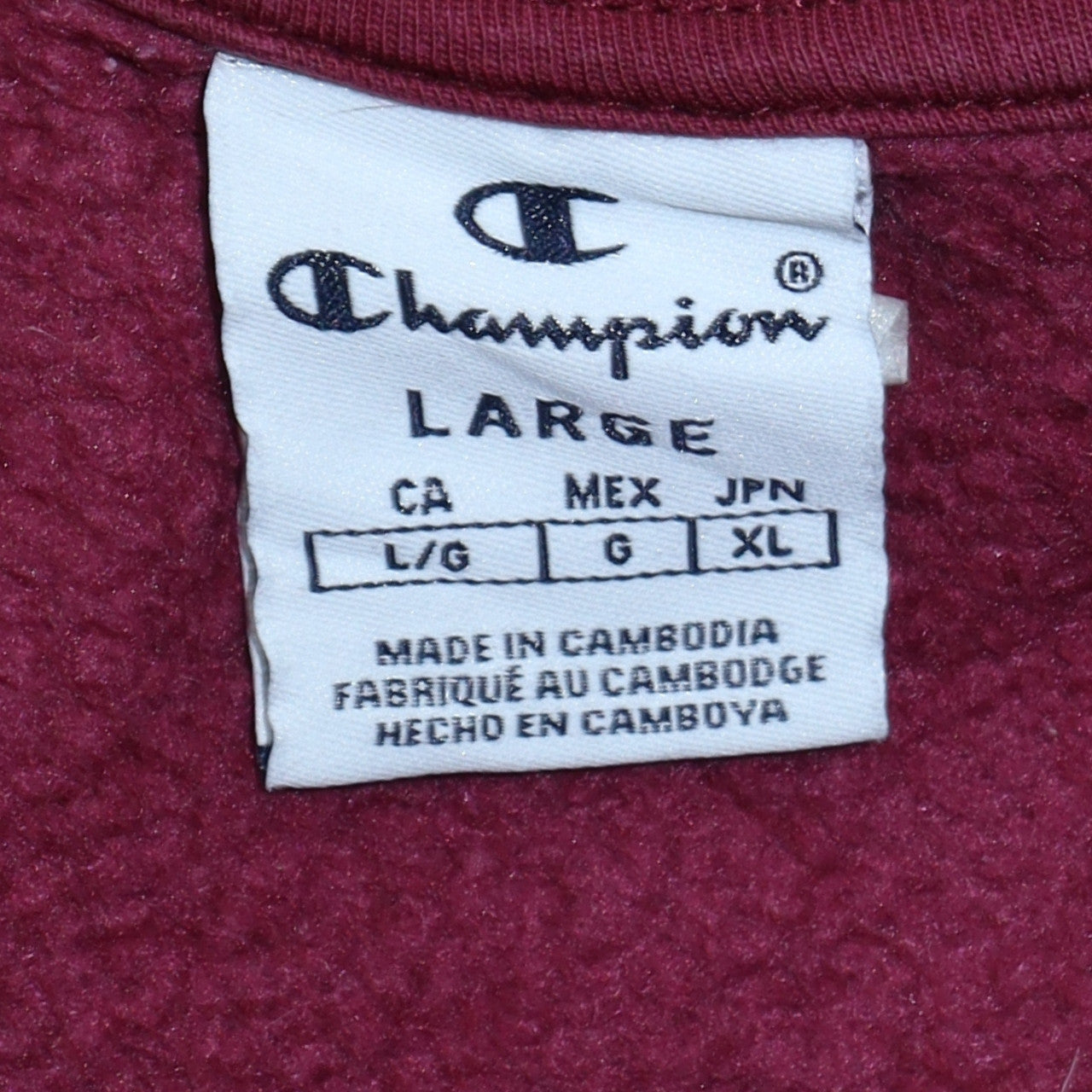 Womens UK Size L Champion Red Pullover Sweatshirt